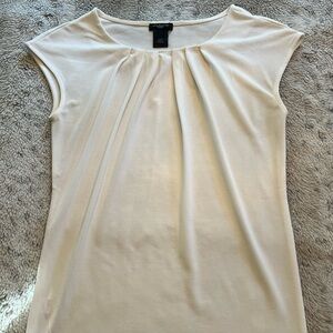 Ann Taylor Petite XXSP Sleeveless Cream Blouse